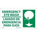 National Marker Co Bilingual Plastic Sign - Emergency Eye Wash SPSA173R
